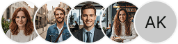 Multiple investor profile avatars on Black Tree trading review block